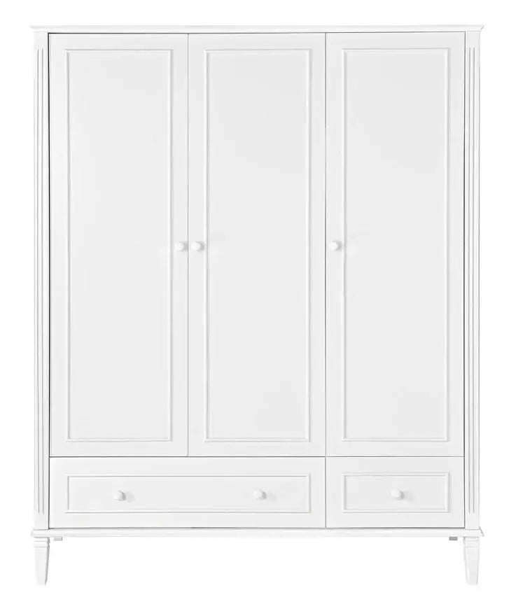 3-jų durų spinta "BIANCO", 144x53 cm. Balta Kinderis.lt