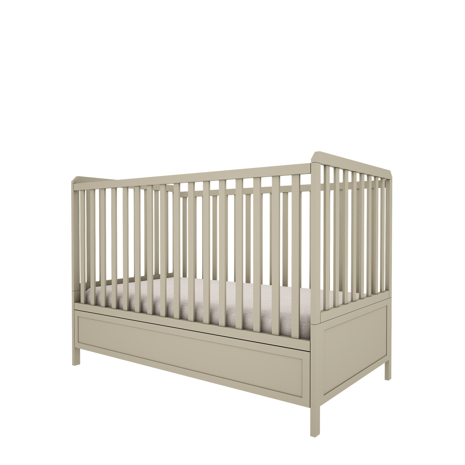 Auganti lovytė vaikų kambariui "VINTAGE", eucalyptus 140x70 cm Kinderis.eu