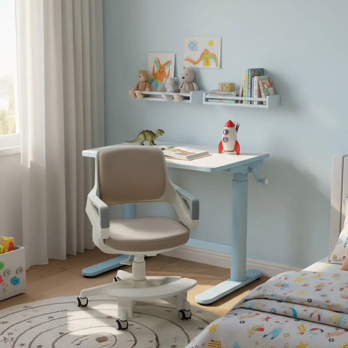 Ergonomiška vaikiška stalo kėdė Spacetronik XD SPC-XD09C, 5-13 metų vaikams | Kinderis.eu