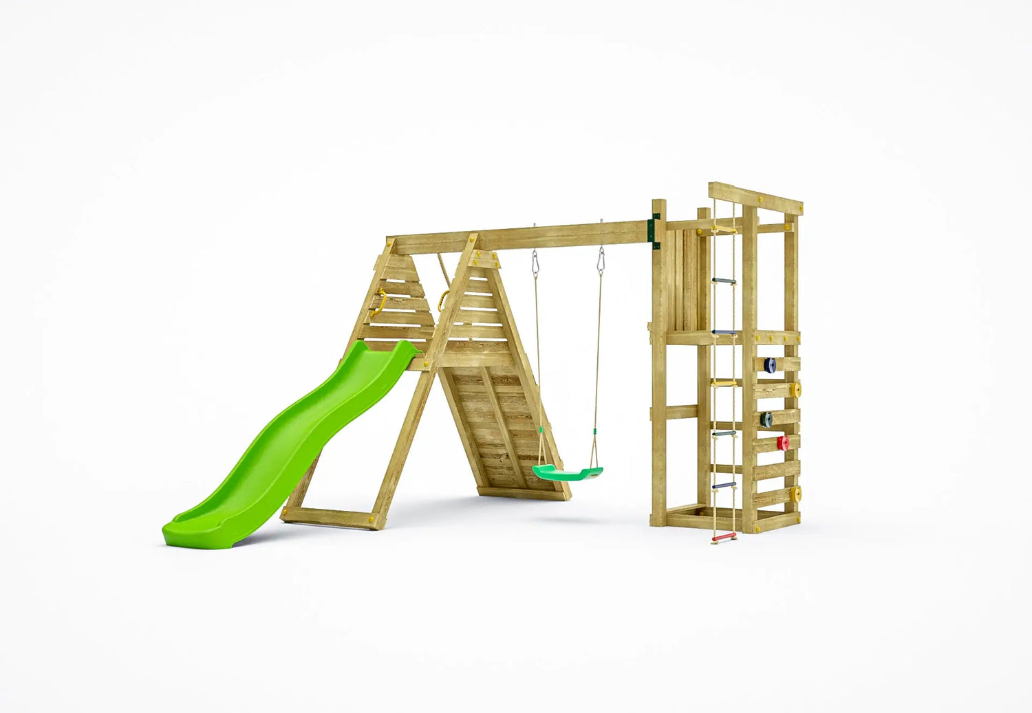 Fungoo Climber, žaidimų aikštelė su čiuožykla ir supynėmis | Kinderis.eu
