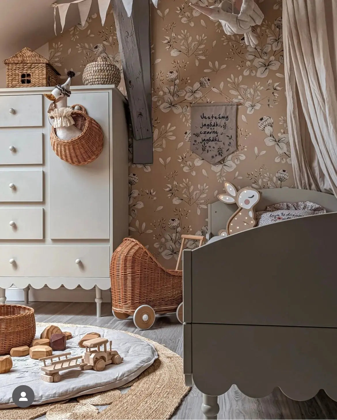 Beds for children "BABUSHKA" 200x90 cm, olive