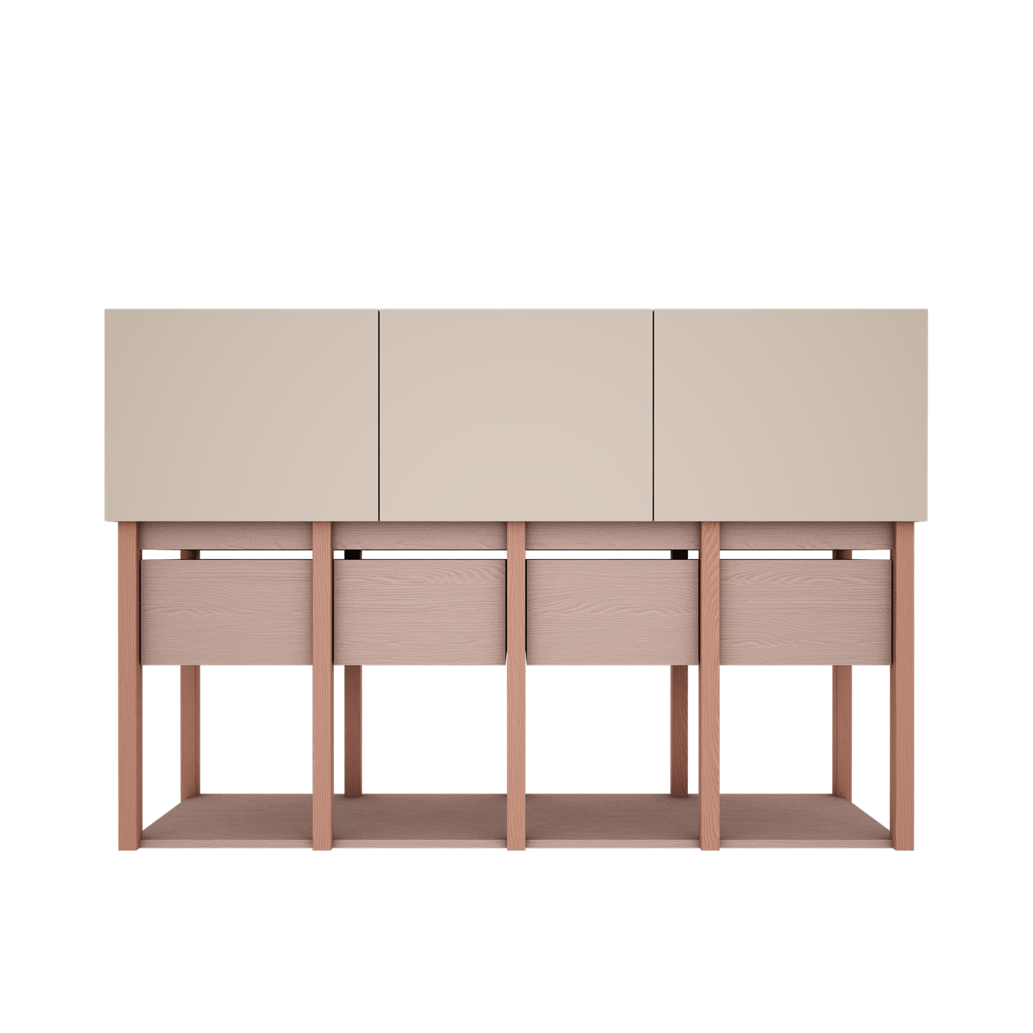 Medinė, Montessori stiliaus komoda "TWEENS" Kinderis.eu