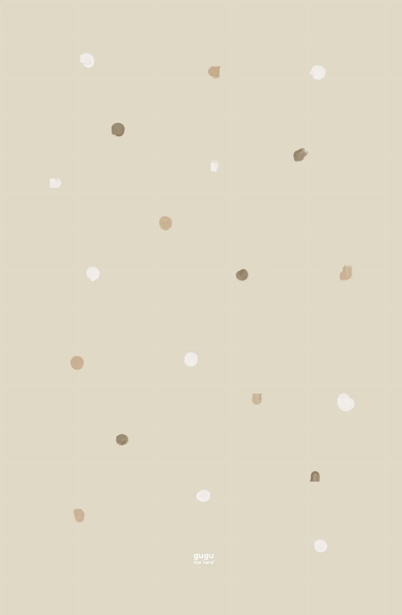 Natūralaus kaučiuko kūdikių kilimėlis „Beige Beige Dot Big“ | Kinderis.eu