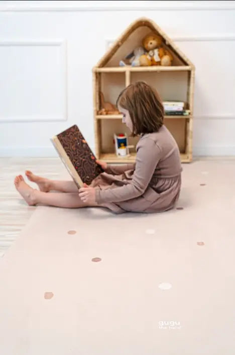 Natūralaus kaučiuko kūdikių kilimėlis „Beige Dot Big“ Kinderis.eu