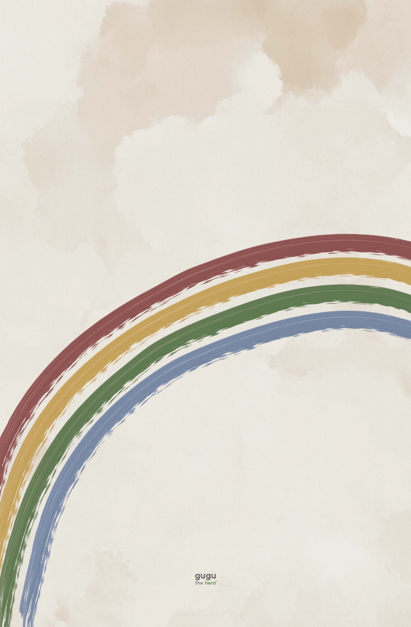 Natūralaus kaučiuko žaidimų kilimėlis „Rainbow Sky Big“ | Kinderis.eu