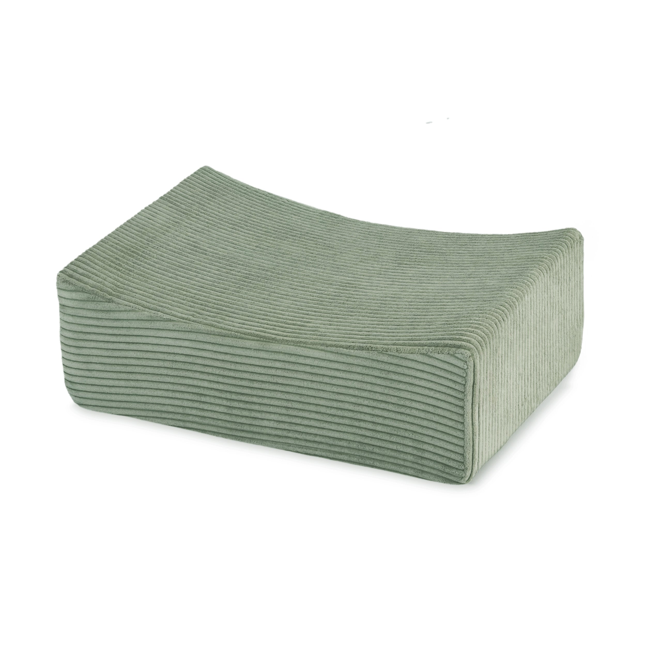 PLUSH NEST Mini žaidimų aikštelė su baseinu (+100 kamuoliukų), žalia, premium kordurojus (perlų ir sidabro atspalviai) | Kinderis.eu