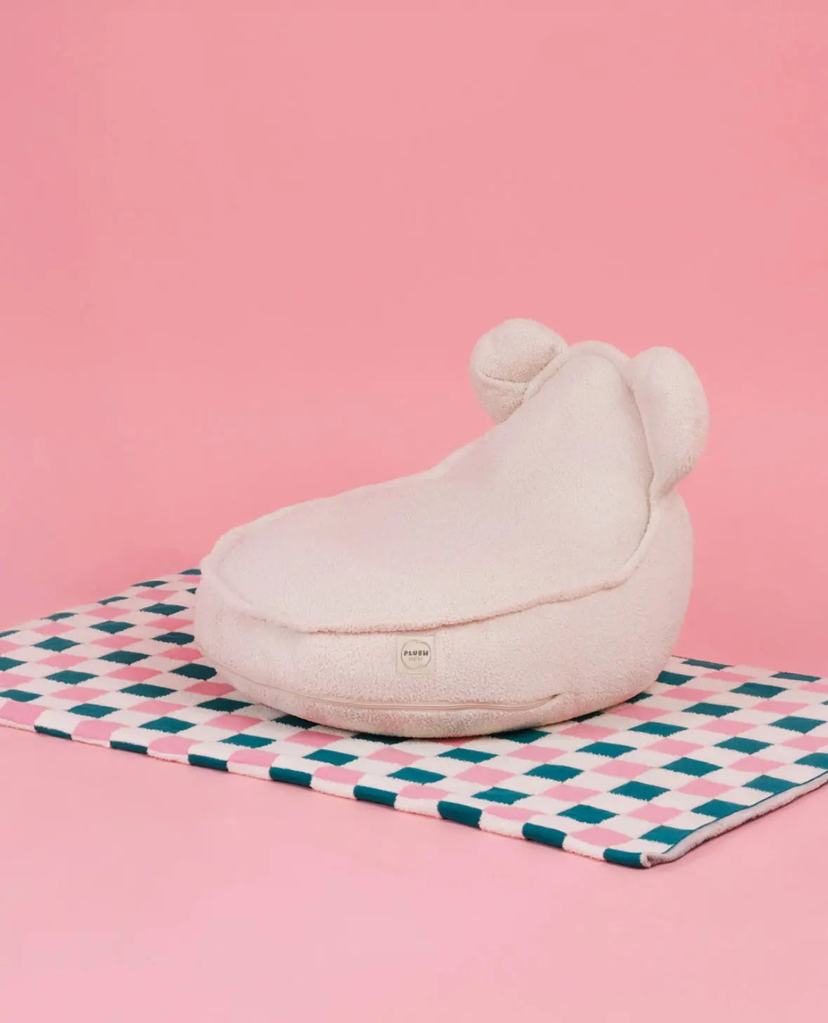 Sėdmaišis, fotelis, " Huggy Bear" 68 × 45 cm, smėlio spalvos, kordurojus Kinderis.eu