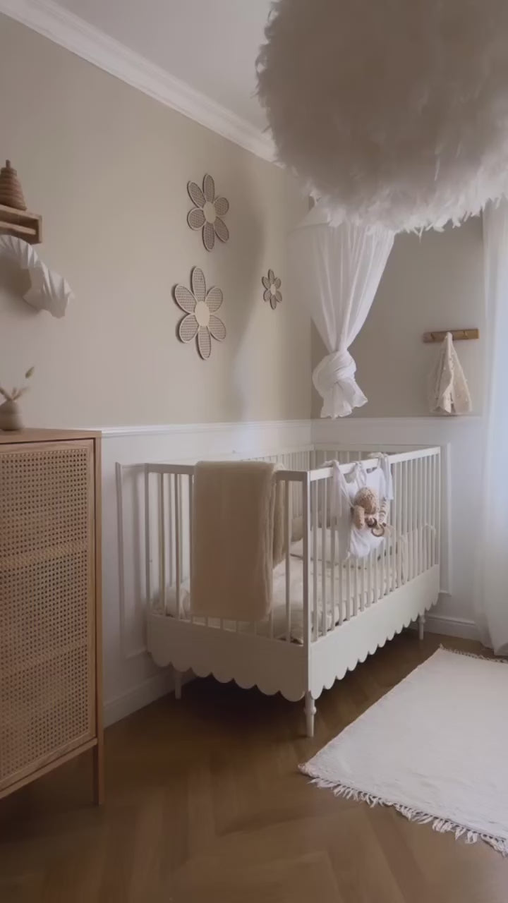 Transforming bed for a child "BABUSHKA", white, 140x70 cm