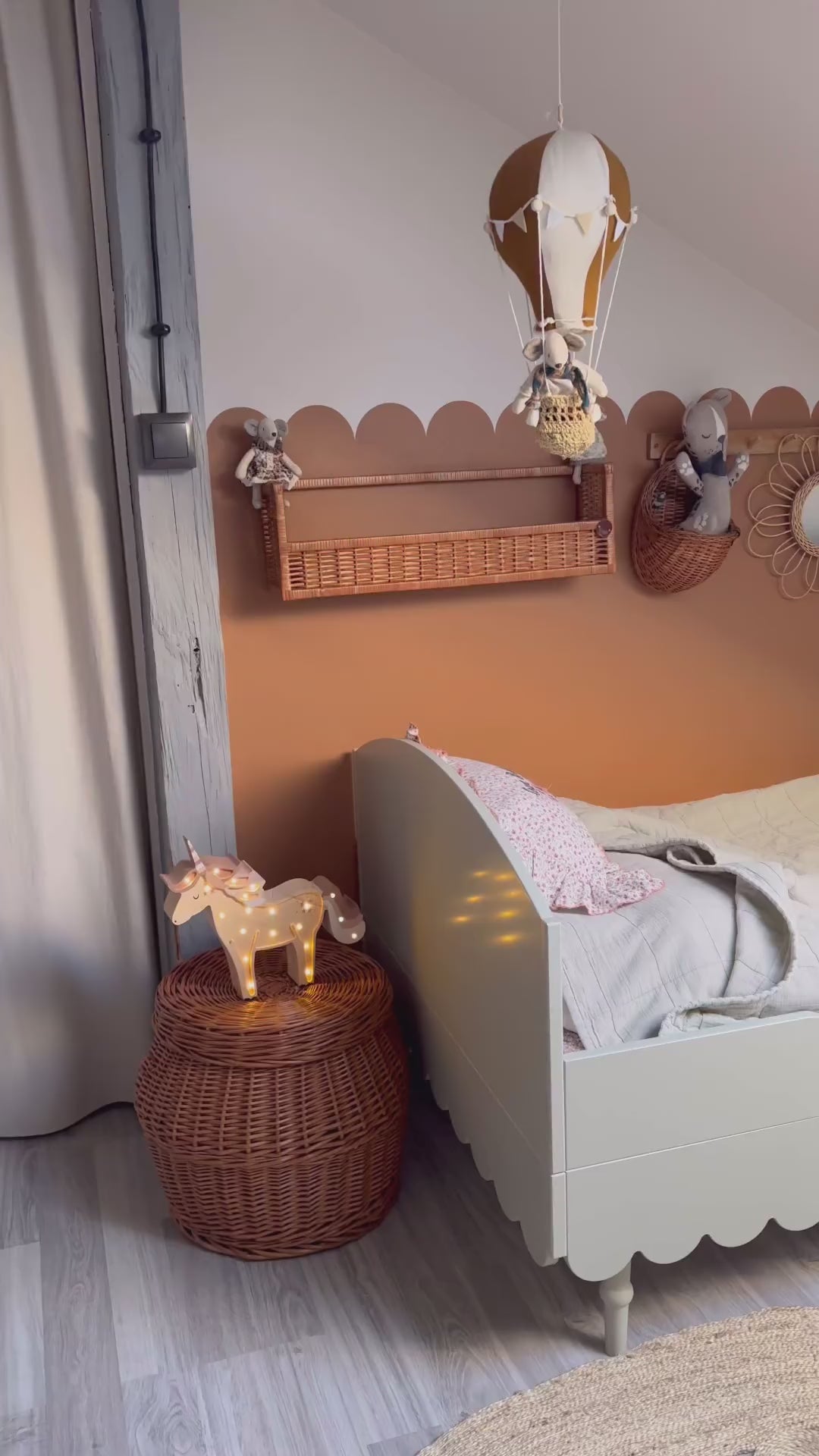 Beds for children "BABUSHKA" 200x90 cm, olive