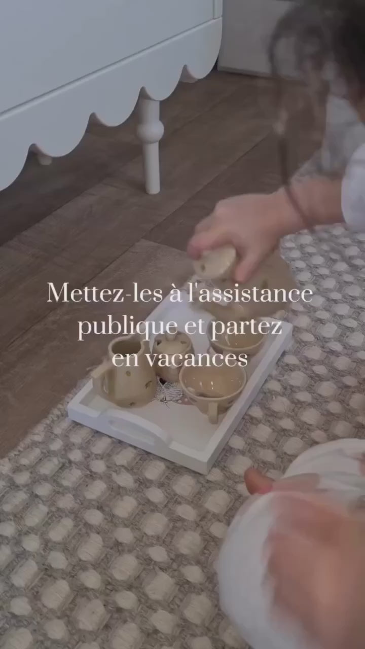 Scaffale per libri e giocattoli "BABUSHKA", bianco