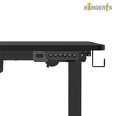 vaikams skirtas stalas kurio stalvirsius yra juodos spalvos ir aukstis gali reguliuotis