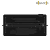 vaikams skirtas stalas kurio stalvirsius yra juodos spalvos ir aukstis gali reguliuotis