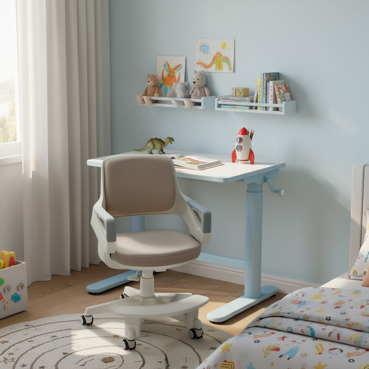 Ergonomiška vaikiška stalo kėdė Spacetronik XD SPC-XD09C, 5-13 metų vaikams | Kinderis.eu