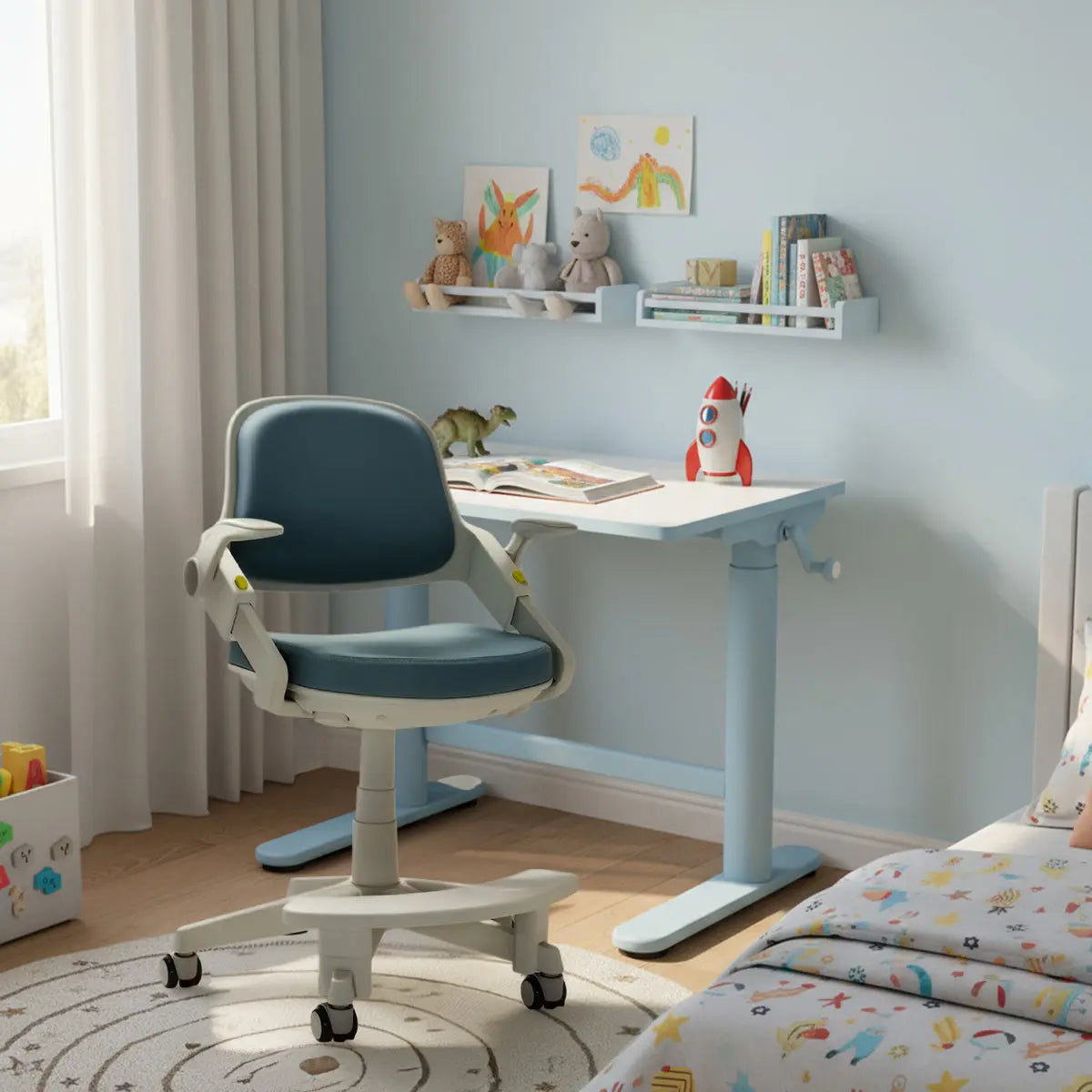 Ergonomiška vaikiška stalo kėdė Spacetronik XD SPC-XD10S, 4-15 metų vaikams | Kinderis.eu