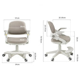 Ergonomiška, odinė vaikiška stalo kėdė, 4-15 metų vaikams Kinderis.eu