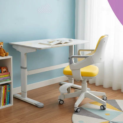 Ergonomiška, odinė,  vaikiška stalo kėdė  5-13 metų vaikams Kinderis.eu