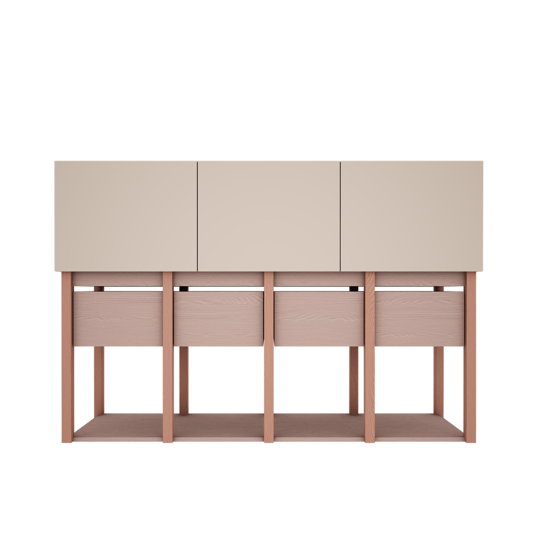 Medinė, Montessori stiliaus komoda "TWEENS" Kinderis.eu