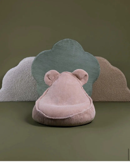 Minkštas žaidimų kilimėlis, gėlės formos kilimėlis, 115 × 115 × 5 cm, rožinė Kinderis.eu