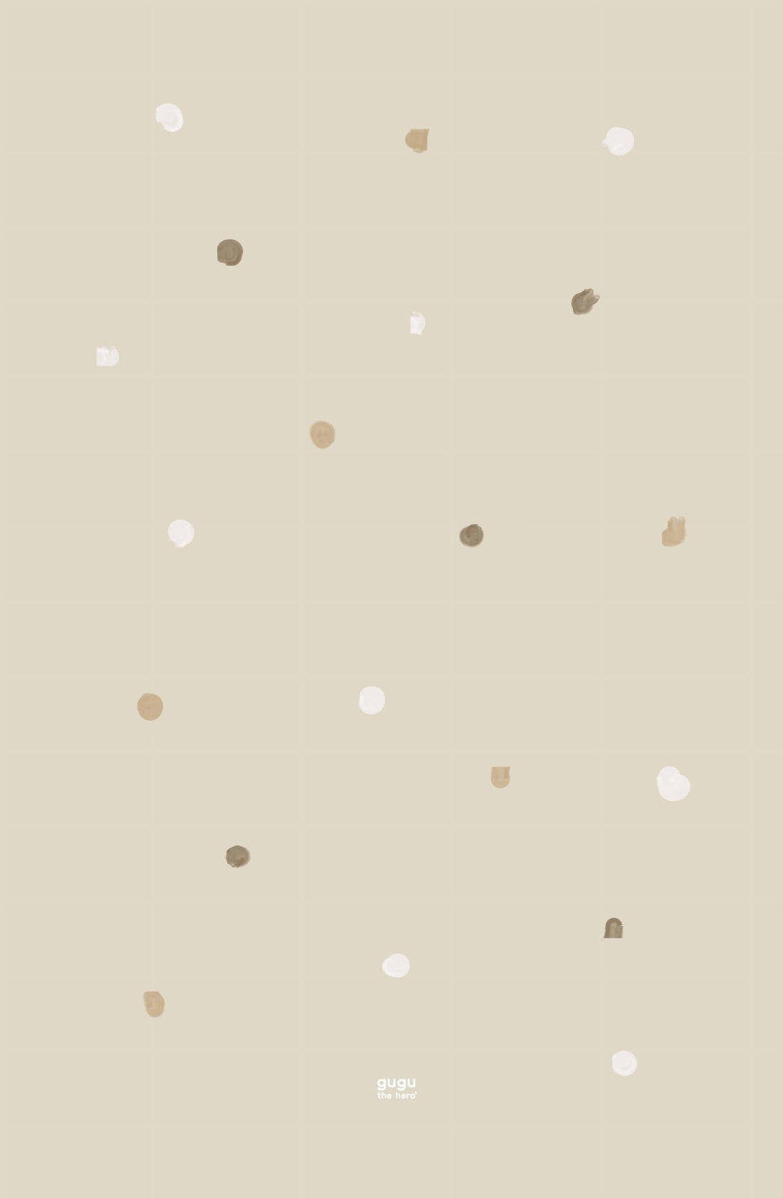 Natūralaus kaučiuko kūdikių kilimėlis „Beige Beige Dot Big“ | Kinderis.eu