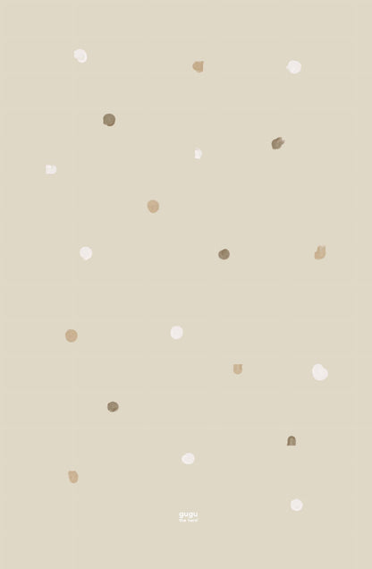 Natūralaus kaučiuko kūdikių kilimėlis „Beige Beige Dot Big“ | Kinderis.eu