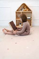 Natūralaus kaučiuko kūdikių kilimėlis „Beige  Dot Big“ Kinderis.eu