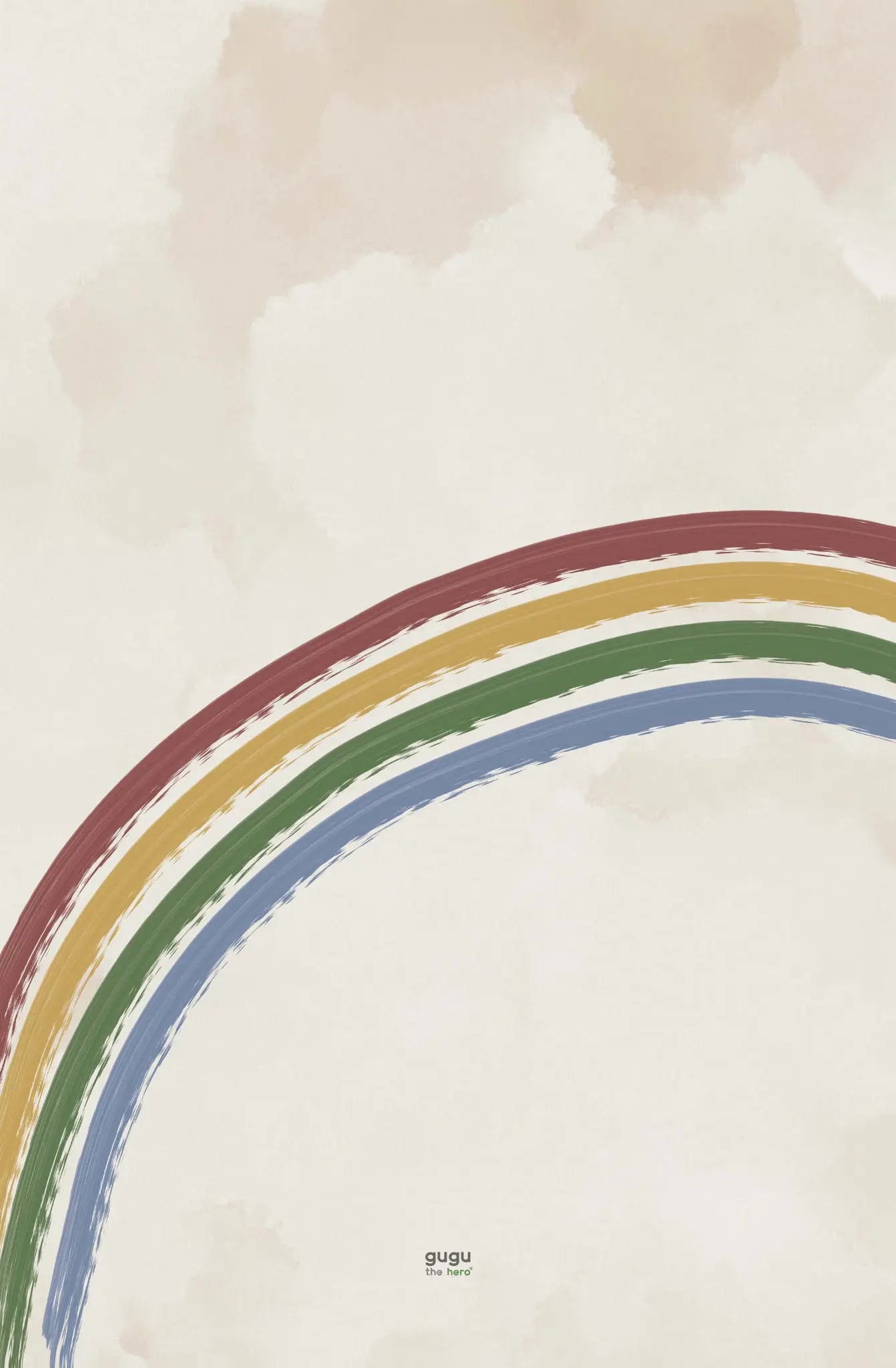 Natūralaus kaučiuko žaidimų kilimėlis „Rainbow Sky Big“ | Kinderis.eu