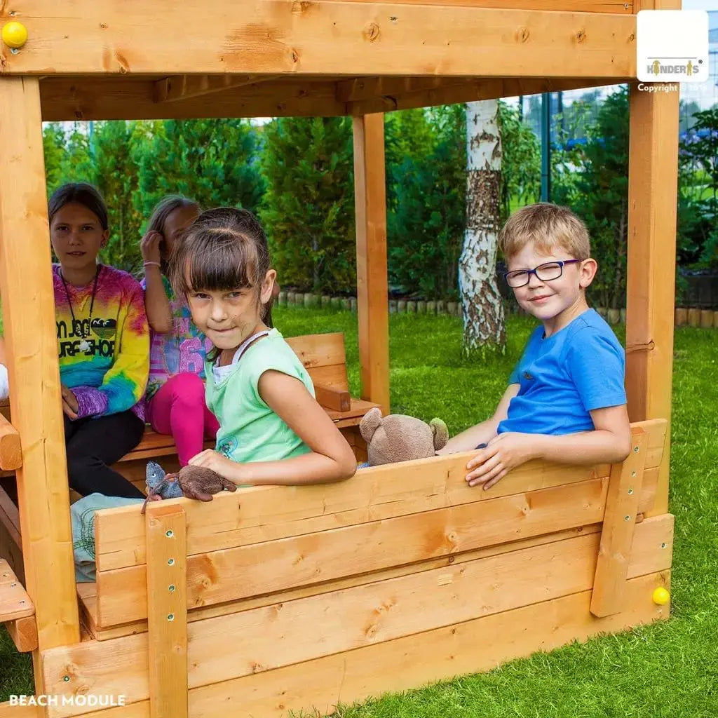 Smėlio dėžės modulis PAPLUDIMYS 2 (TVIRTOVĖ ROJUS) KINDERIS