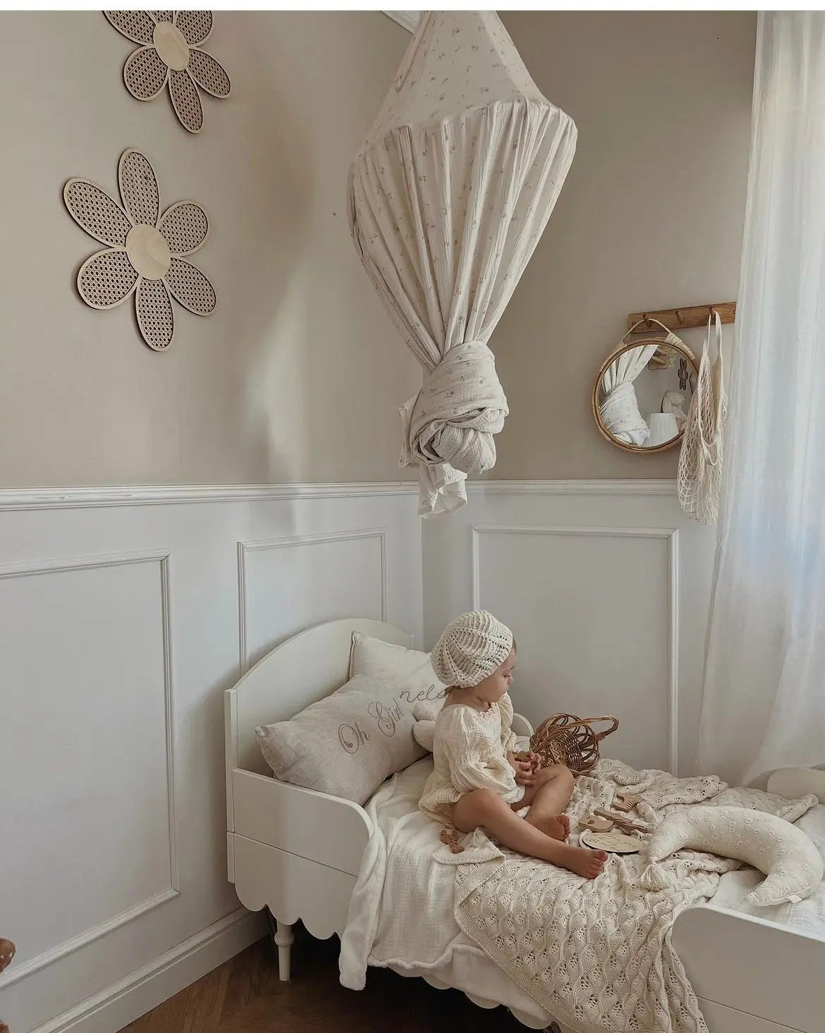 Transformuojama lovytė vaikui &quot;BABUSHKA&quot;, balta,140x70 cm Kinderis.lt