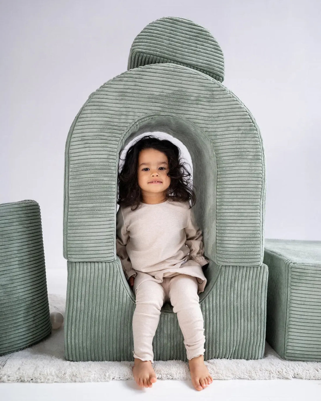 Žaidimų aikštelė su baseinu (+100 kamuoliukų), žalia, Kinderis.eu