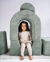 Žaidimų aikštelė su baseinu (+100 kamuoliukų), žalia, Kinderis.eu