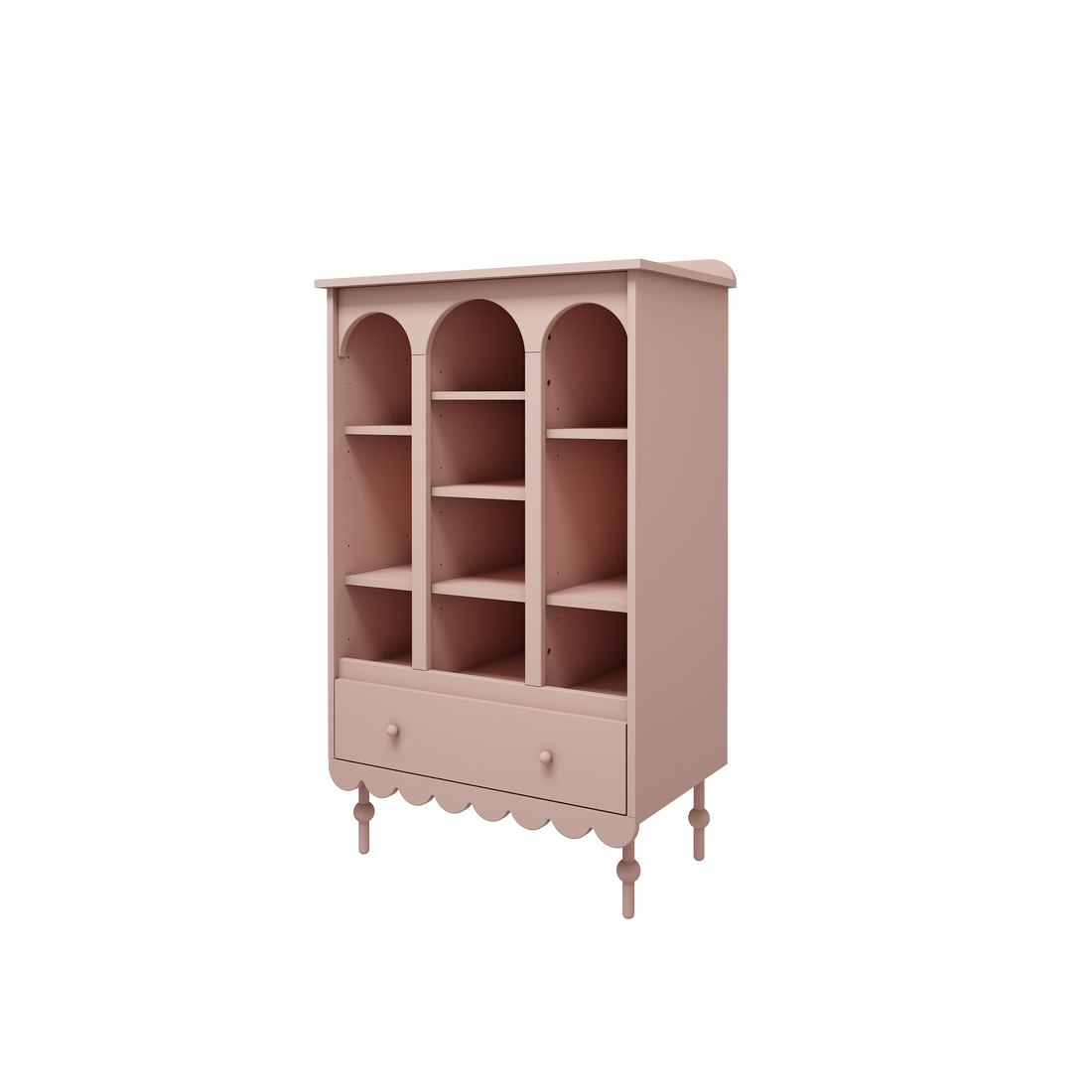 Knygų ir žaislų lentyna "BABUSHKA", pink
