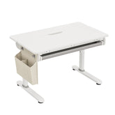 Spacetronik komplektas: reguliuojamas rašomasis stalas 100×60 + vaikiška kėdė su pakoju + antstalis su perforuota pegboard lentele | Kinderis.eu