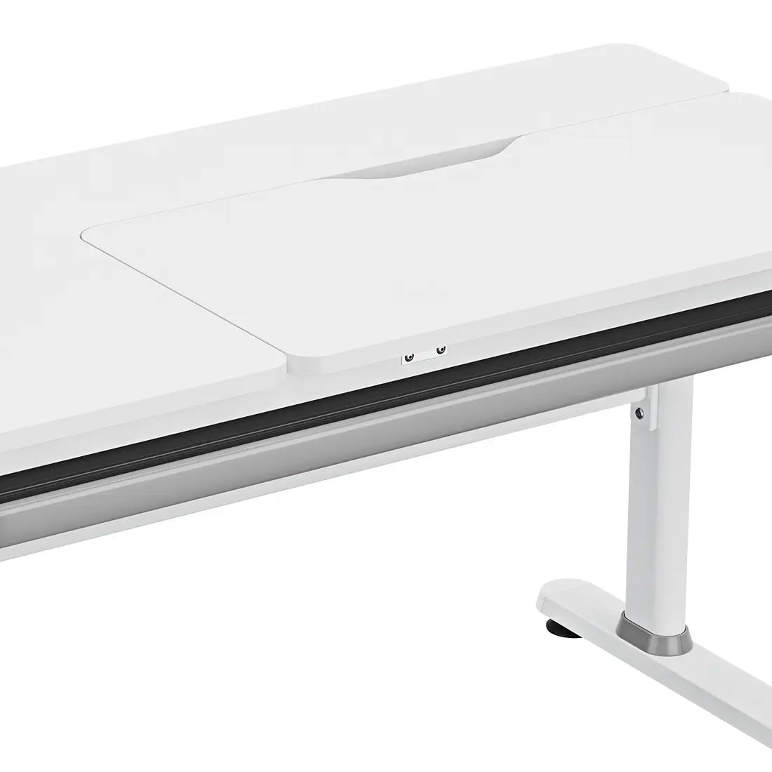 Spacetronik komplektas: reguliuojamas rašomasis stalas 100×60 + vaikiška kėdė su pakoju + antstalis su perforuota pegboard lentele | Kinderis.eu