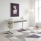 komplektas: reguliuojamas rašomasis stalas 100×60 + vaikiška kėdė su pakoju + antstalis su perforuota pegboard lentele Kinderis.eu