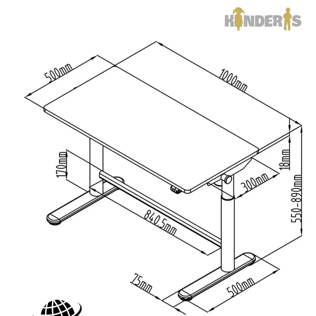 ELETTRICO, tavolo ergonomico Spacetronik 100x50 –