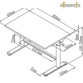 Ergonomikas stalas 80x60cm Kinderis.lt