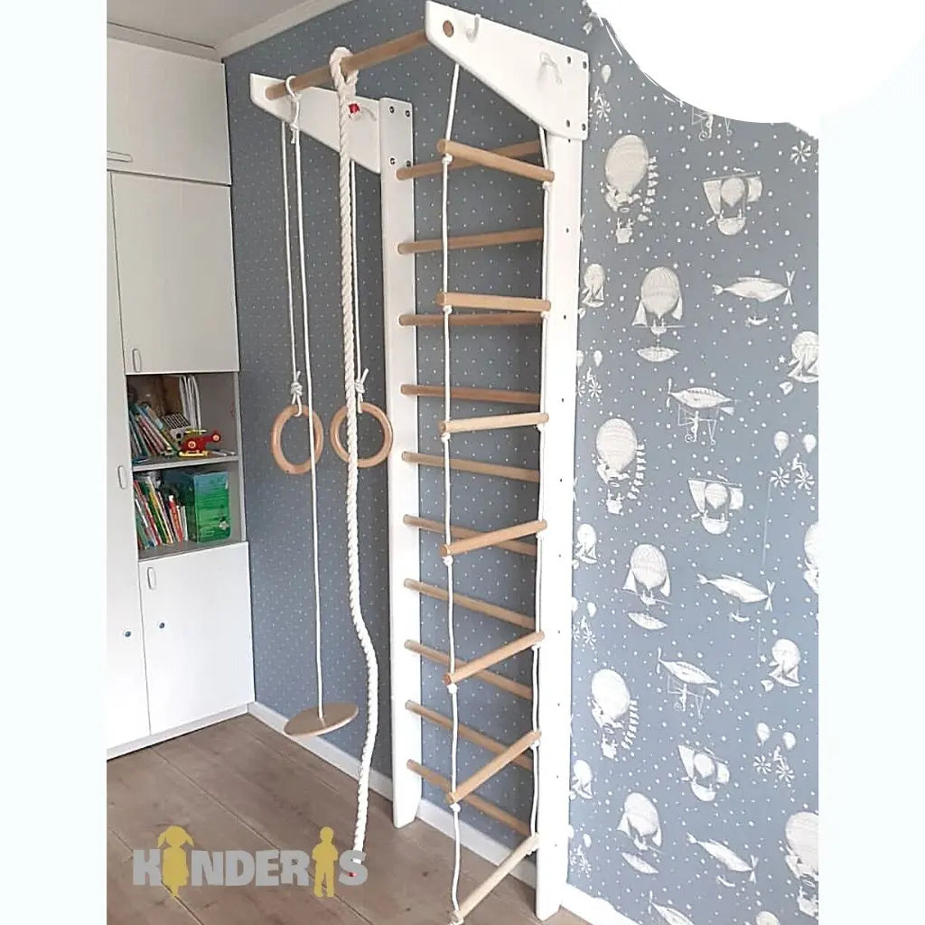 Gimnastikos sienel  220X66cm. (balta+medis) Kinderis.lt