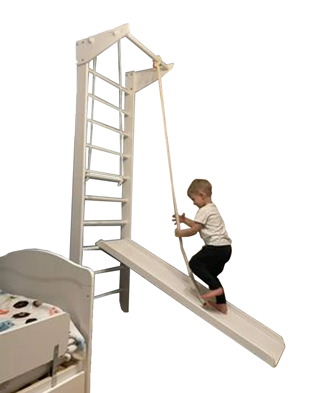 gimnastikos sienele su priedais